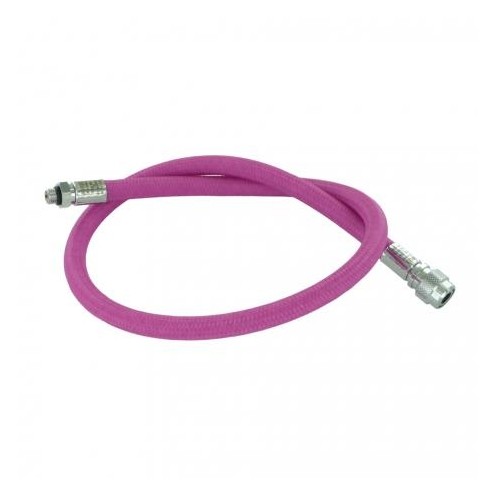 Flexible Miflex rose 74 cm tressé