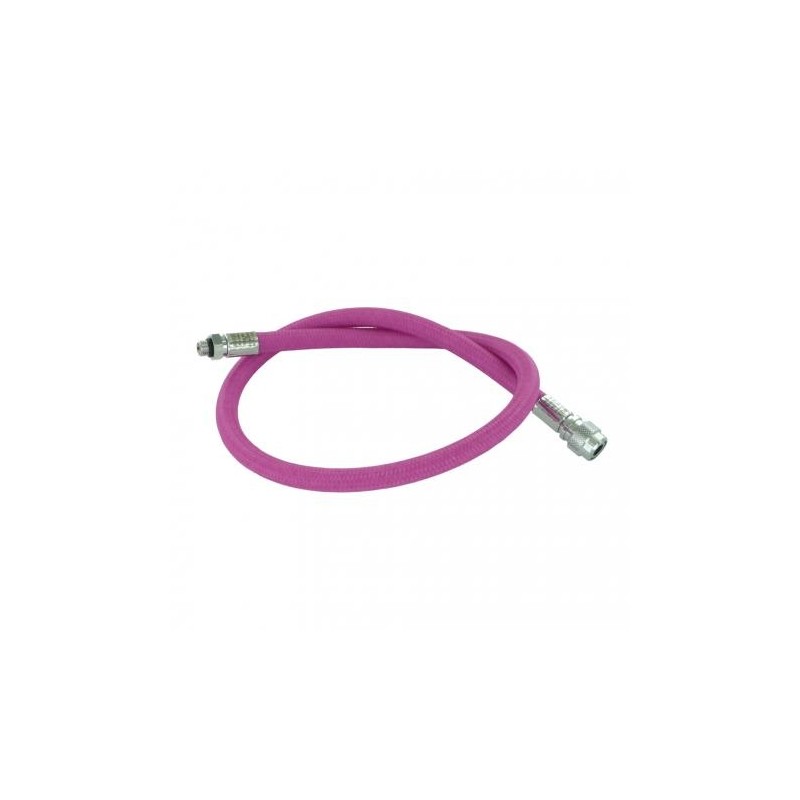 Flexible Miflex rose 74 cm tressé