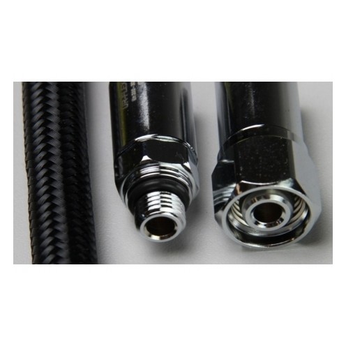 Flexible détendeur nylon tressé Noir (1m)