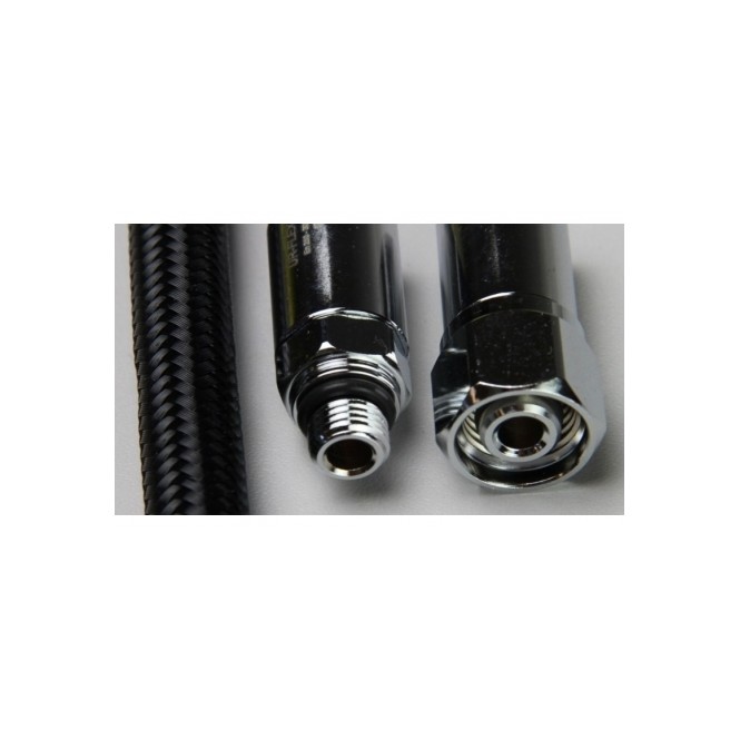 Flexible détendeur nylon tressé Noir (1m) Flexible détendeur nylon tressé Noir (1m)