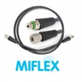 Flexible Miflex HP Noir 60 cm tressé Carbone