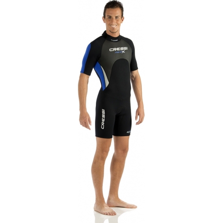 Cressi Playa Man Wetsuit 2.5 mm Combinaison de Plongé Shorty Premium Néoprène pour Homme 