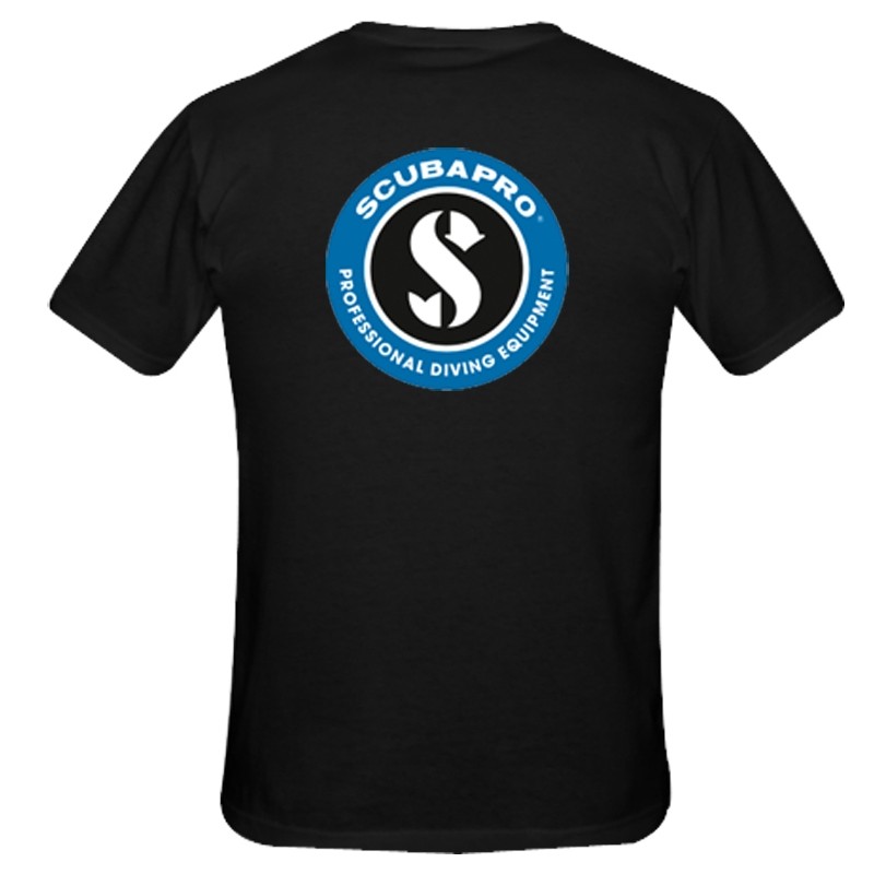 T -shirt  "SCP-LOGO" NOIR Unisexe  Scubapro
