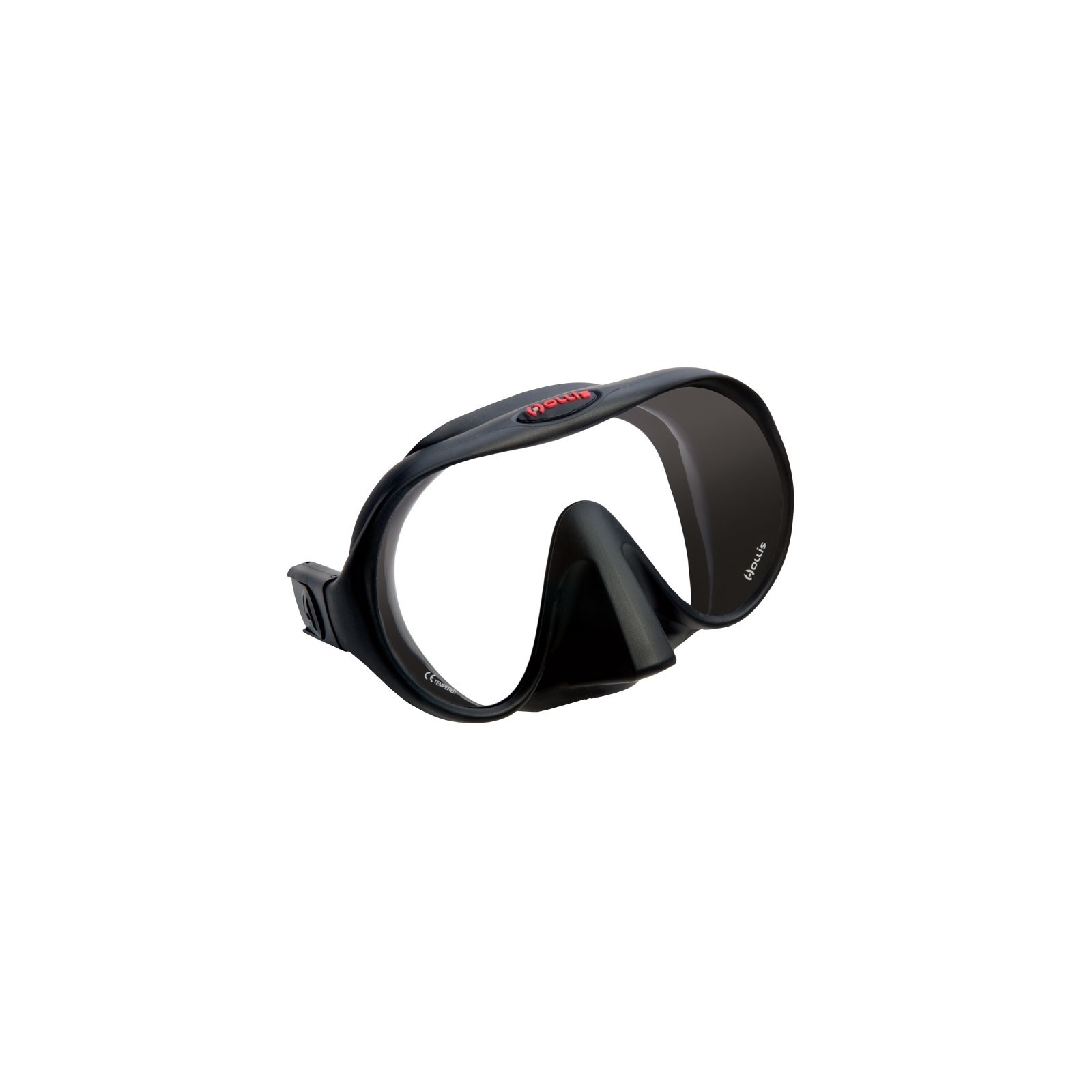Masque De Plongée Hollis M1 – Verre Crystal Clear – Jupe Silicone – Noir, Vision Large
