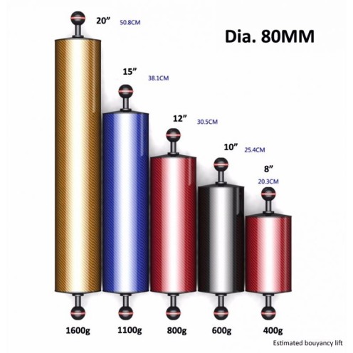 Bras carbone 60mm  Flotteur Divepro Z04A