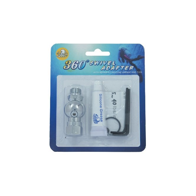 Rotule Tecline 380° pour deuxième étage de détendeur Rotule Tecline 380° pour deuxième étage de détendeur