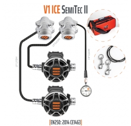 Pack double détendeur Tecline V1 ice Tec2 semi-tec