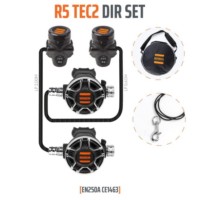 Pack Détendeur Tecline R5 Tec2 DIR Pack Détendeur Tecline R5 Tec2 DIR