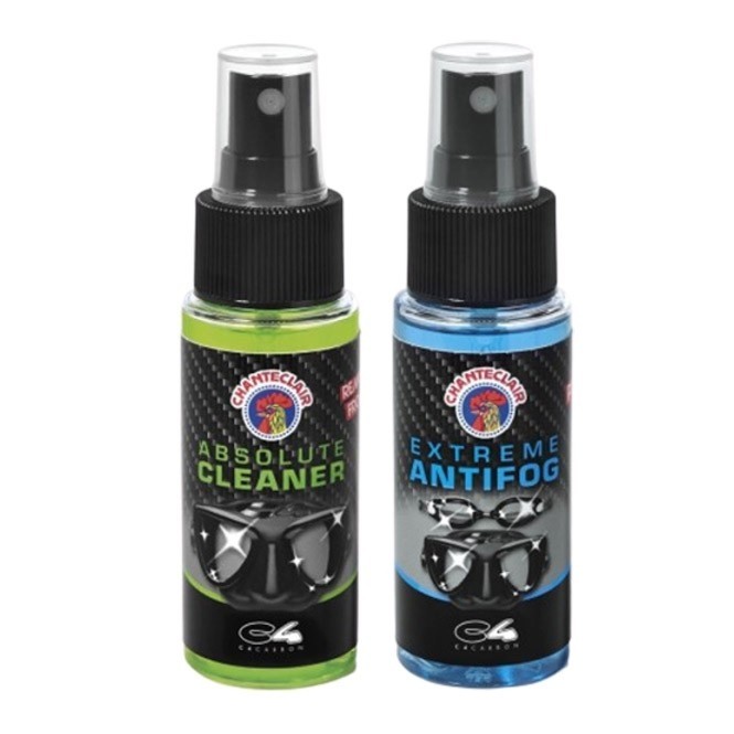 Pack anti-bué et dégraissant pour masque et lunettes de plongée Pack anti-bué et dégraissant pour masque et lunettes de plongée
