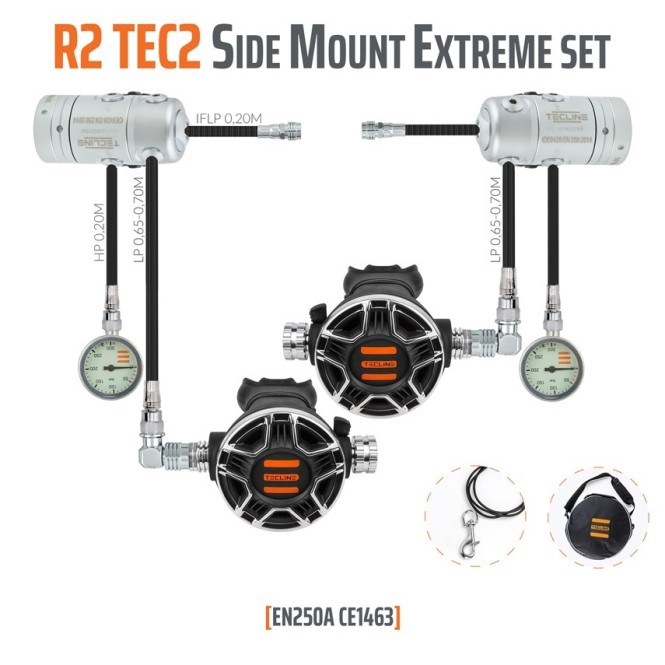 Pack Détendeur Tecline DIR Set R2 TEC sidemount Pack Détendeur Tecline DIR Set R2 TEC sidemount
