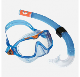 Kit PMT (palmes,masque,tuba) snorkeling enfant OCEO spring blue BEUCHAT