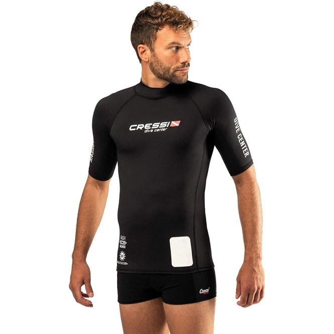 Rash guard Cressi Dive center H/F Manche courte Rash guard Cressi Dive center H/F Manche courte