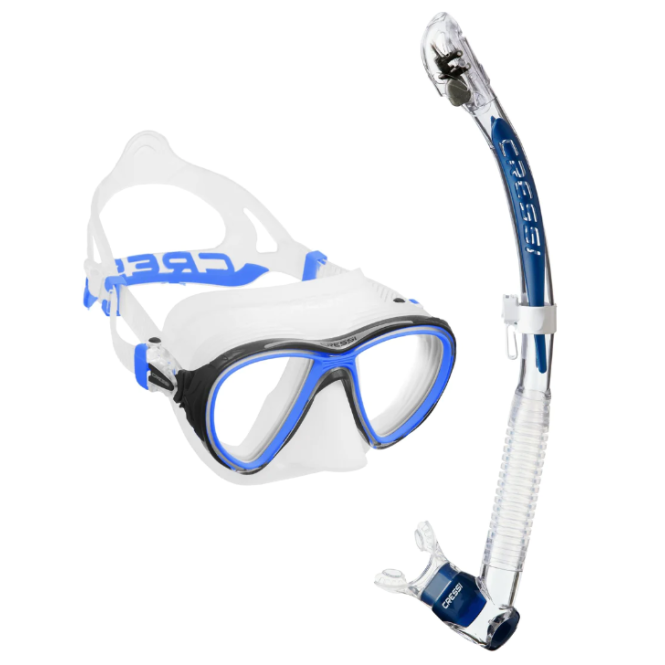 Combo Cressi masque Quantum et tuba Itaca ultra dry Combo Cressi masque Quantum et tuba Itaca ultra dry
