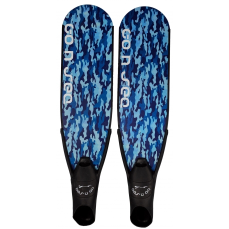 Palmes carbone Go N Sea Prestige Camouflage Bleu