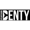 Autocollant Blanc  Denty Spearfishing 34 cm