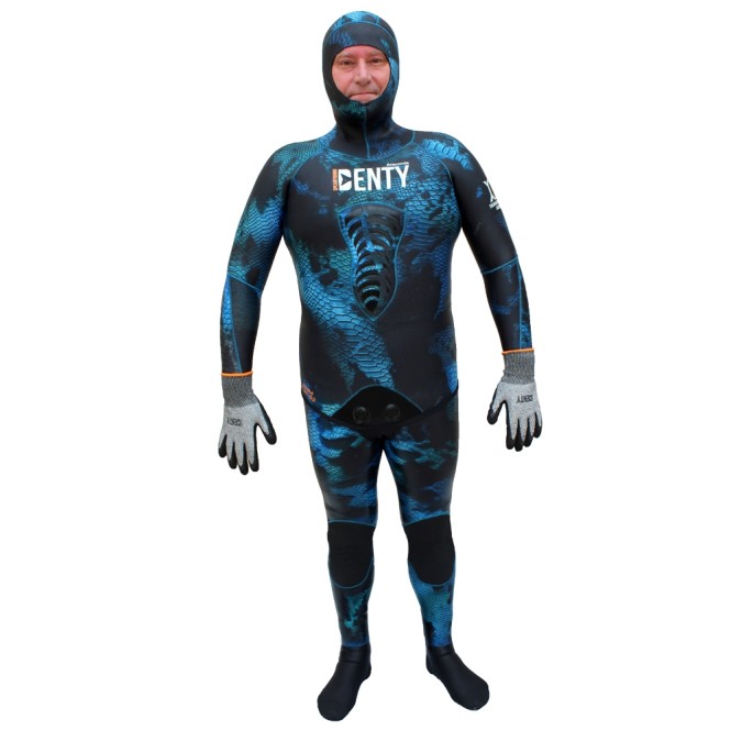 Combinaison Denty Spearfishing Anaconda Bleu 3mm Combinaison Denty Spearfishing Anaconda Bleu 3mm