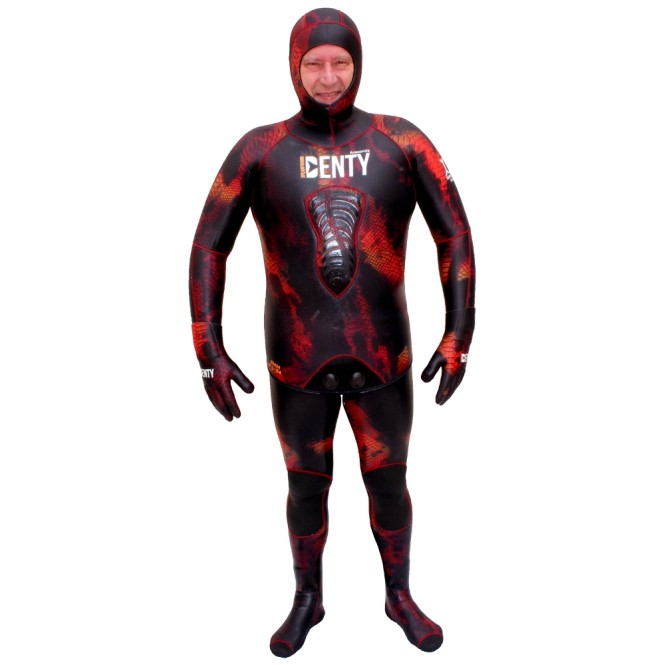 Combinaison Denty Spearfishing Anaconda Rouge 5mm Combinaison Denty Spearfishing Anaconda Rouge 5mm