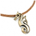Collier Bronze – “Polo” Seahorse