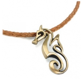 Collier Bronze – “Polo” Seahorse