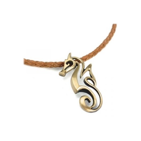 Collier Bronze – “Polo” Seahorse