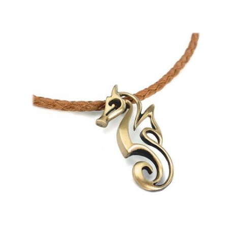 Collier Bronze – “Polo” Seahorse