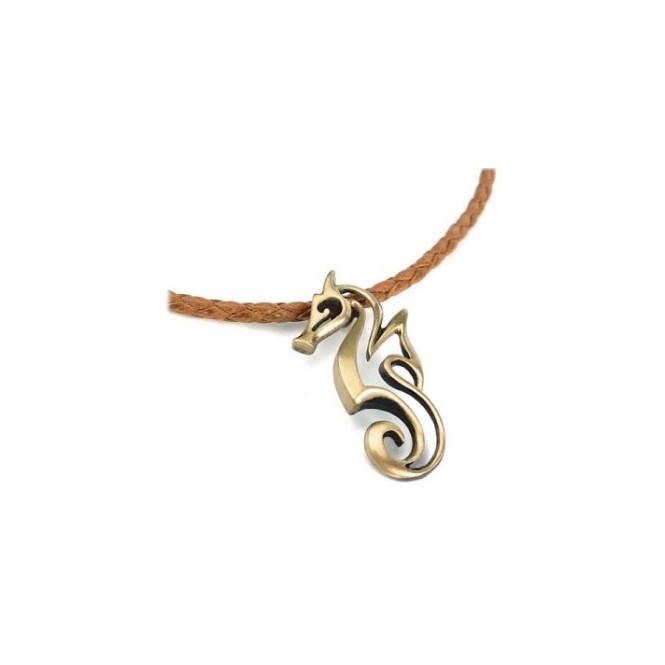 Collier Bronze – “Polo” Seahorse
