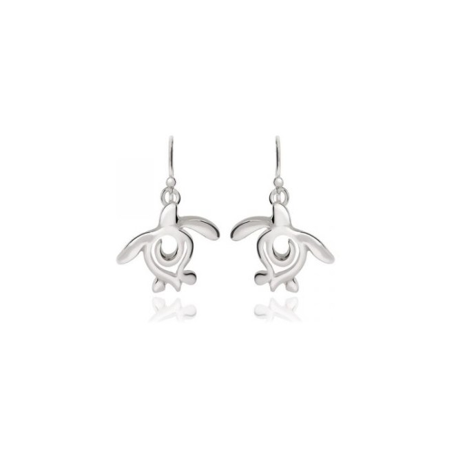 Boucles d'oreilles en Argent - Ocean Traveller Turtle