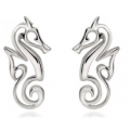 Boucles d'oreilles en Argent - Polo Sea Horse