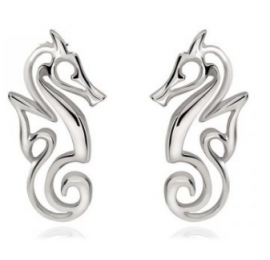 Boucles d'oreilles en Argent - Polo Sea Horse