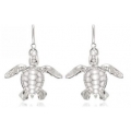 Boucles d'oreilles en Argent - Hatchling Turtle