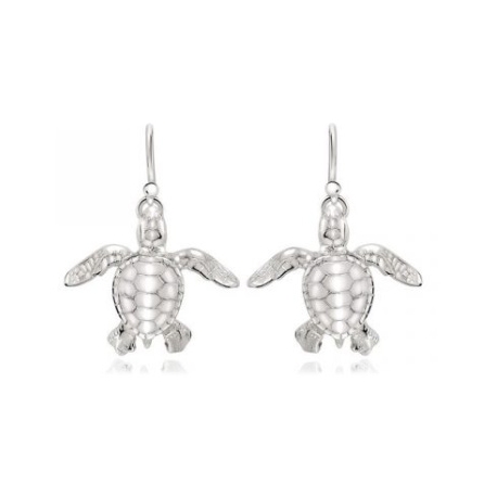 Boucles d'oreilles en Argent - Hatchling Turtle