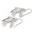 Boucles d'oreilles en Argent - Hatchling Turtle