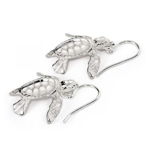 Boucles d'oreilles en Argent - Hatchling Turtle