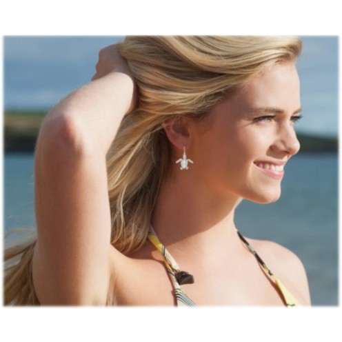 Boucles d'oreilles en Argent - Hatchling Turtle