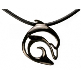 Collier Hematite – "Flipper" Dolphin