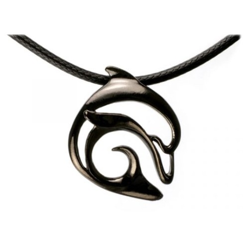 Collier Hematite – "Flipper" Dolphin