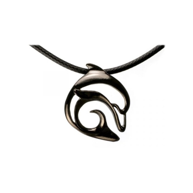 Collier Hematite – "Flipper" Dolphin