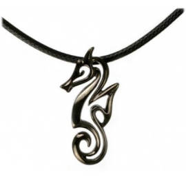 Collier Hematite – "Polo" Seahorse