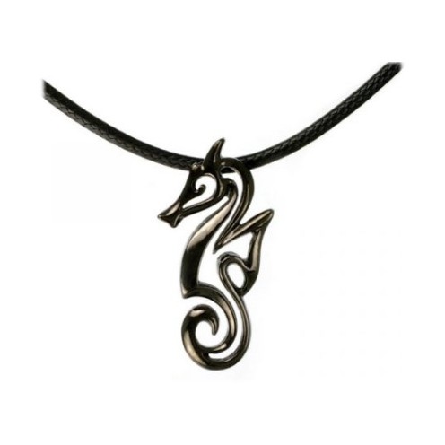 Collier Hematite – "Polo" Seahorse