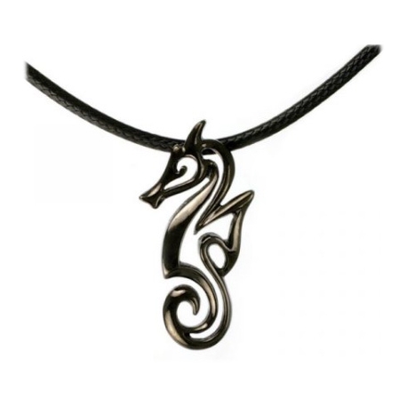 Collier Hematite – "Polo" Seahorse