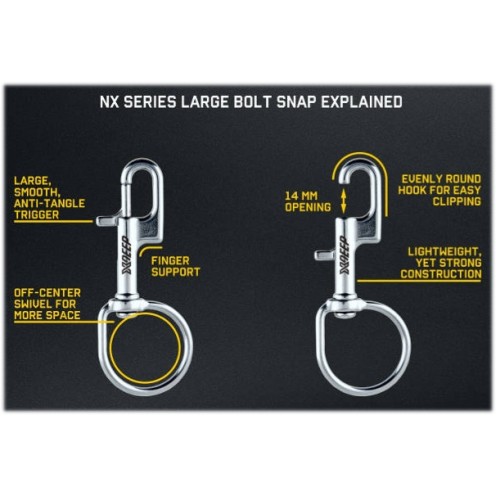 Mousqueton inox X-Deep Bolt Snap NX Series For Stage/SM