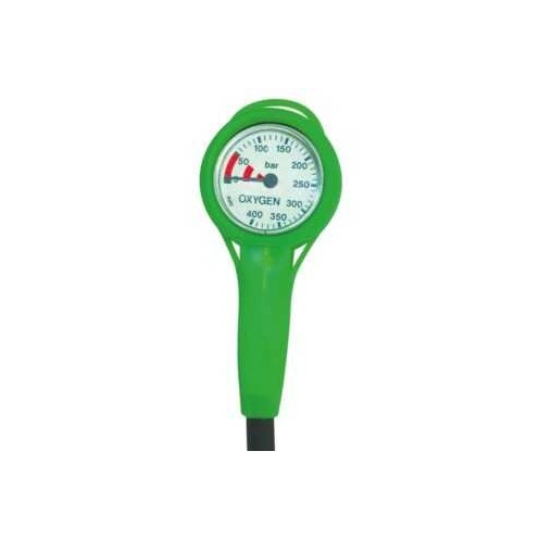 Manomètre Slim Line oxygène vert