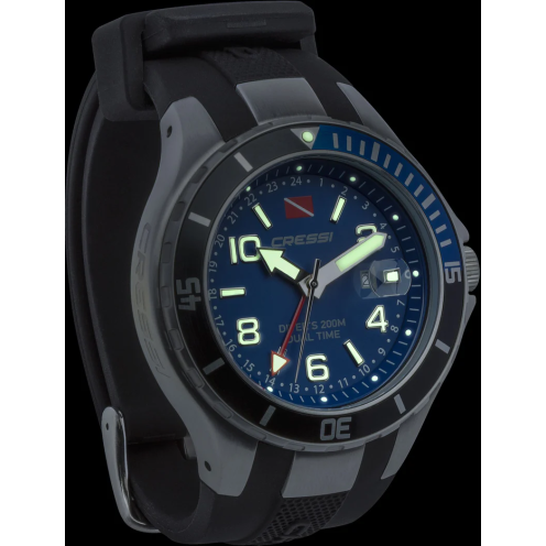 Montre étanche Cressi Traveller dual time