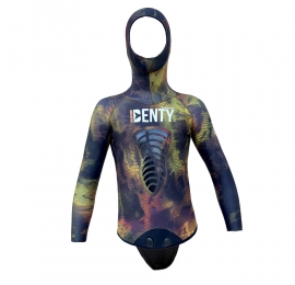 Veste Denty Spearfishing Anaconda Marron Or