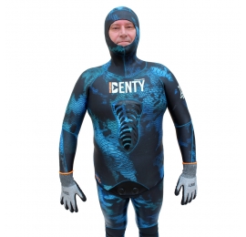 Veste Denty Spearfishing Anaconda Bleu 3mm