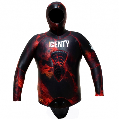 Veste Denty Spearfishing Anaconda Rouge 5mm