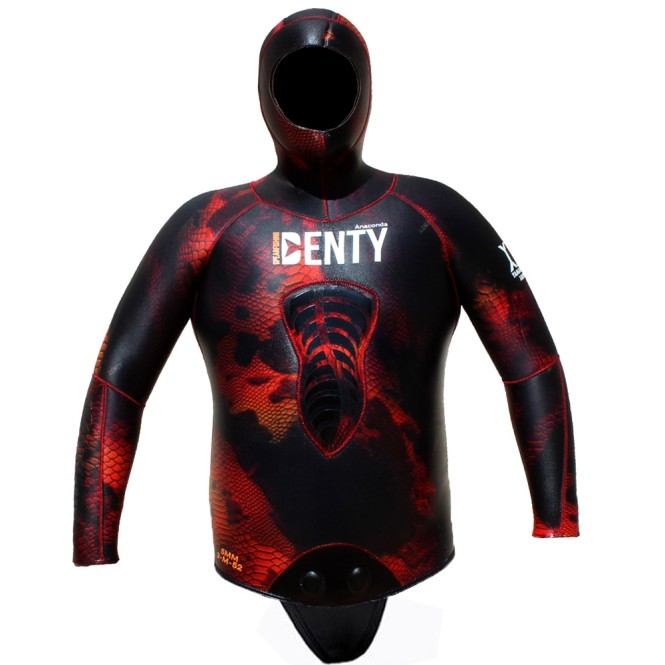 Veste Denty Spearfishing Anaconda Rouge 5mm Veste Denty Spearfishing Anaconda Rouge 5mm