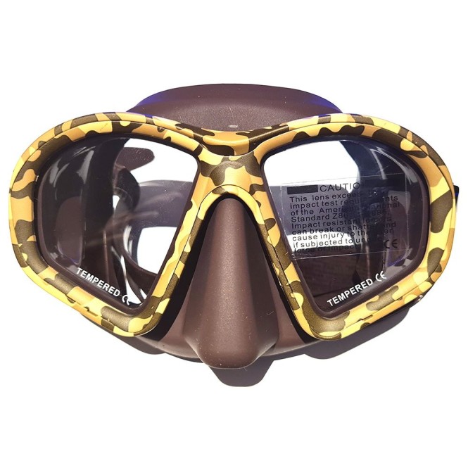 Masque Denty Spearfishing Camouflage Marron Masque Denty Spearfishing Camouflage Marron