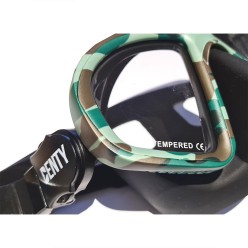 Masque Denty Spearfishing  Camouflage Vert