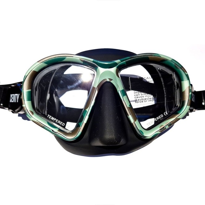 Masque Denty Spearfishing Camouflage Vert Masque Denty Spearfishing Camouflage Vert